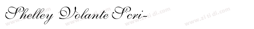 Shelley Volante Scri字体转换